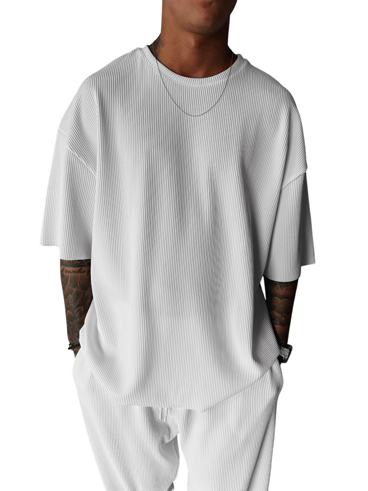 Oversize Cord Tee - White