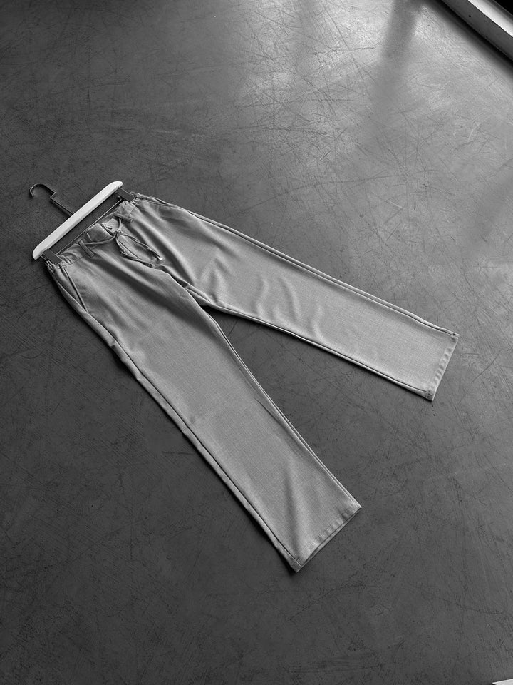 Modern Cut Casual Trousers - Grey