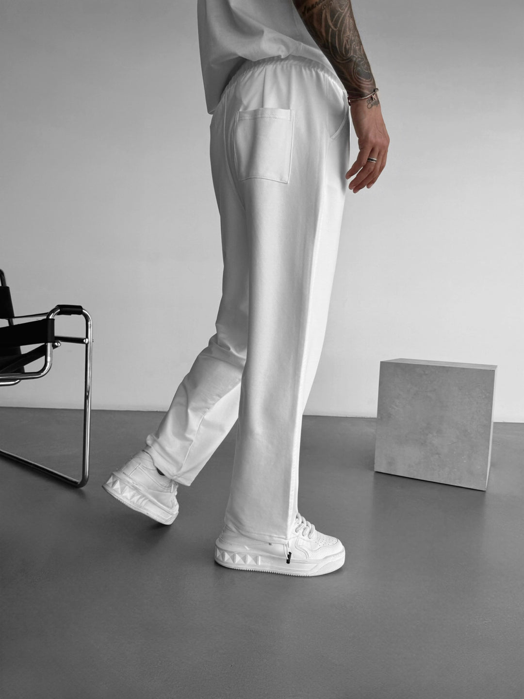 Loose Fit Trousers - Ecru