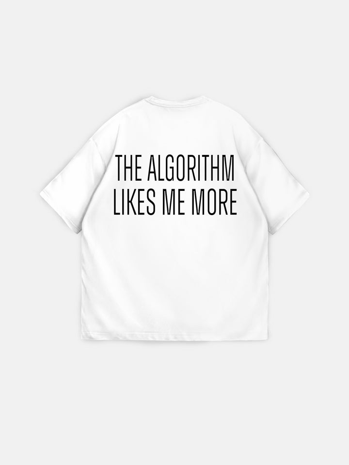 Oversize "Algorithm" T-Shirt - Ecru