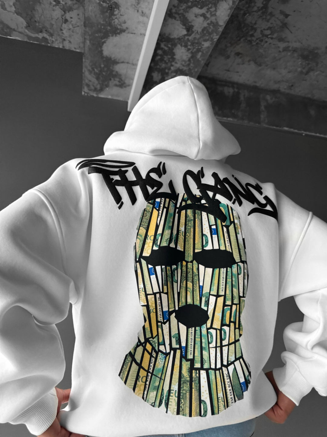 Oversize 'The Gang' Hoodie - White