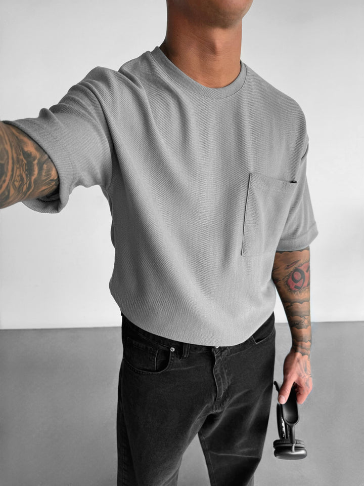 Oversize Pocket T-shirt - Grey