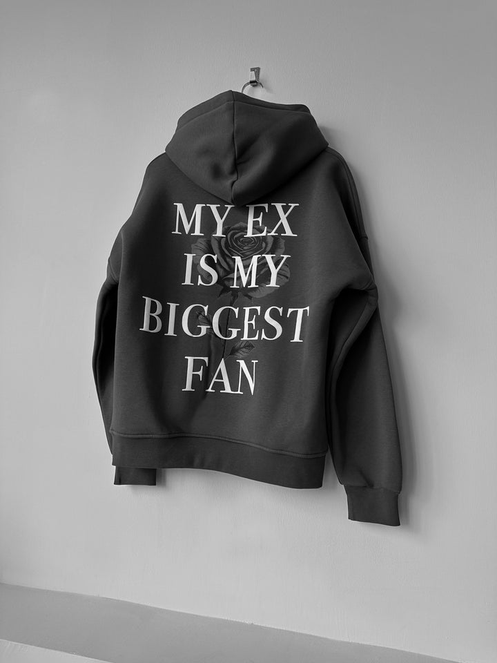 Oversize “EX” Hoodie - Anthracite