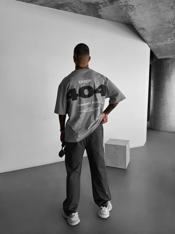 Oversize 404 T-shirt - Grey