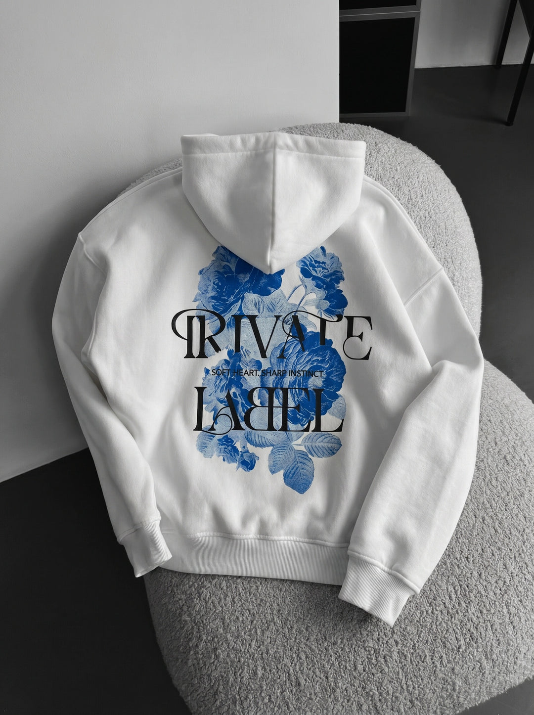 Oversize Private Label Hoodie - Ecru
