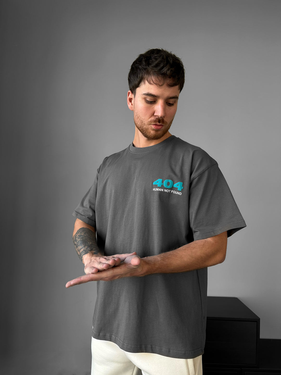 Oversize 404 T-shirt - Anthracite