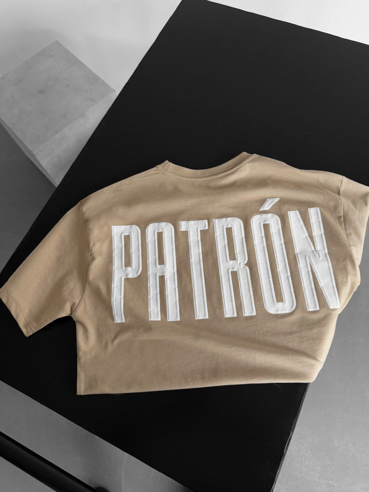 Oversize Patron T-Shirt - Beige