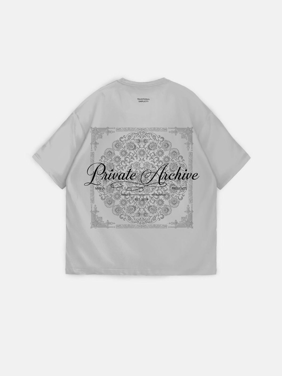 Oversize Private Archive T-Shirt - Grey – Kleidermafia