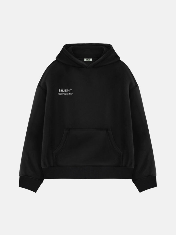Oversize Silent Hoodie - Black