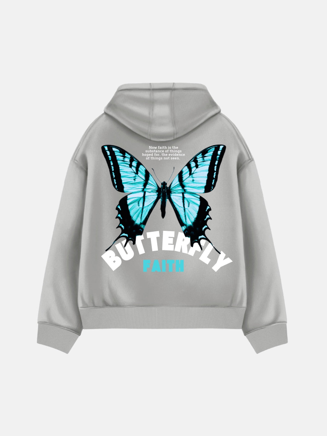 Grey butterfly hoodie Clearance