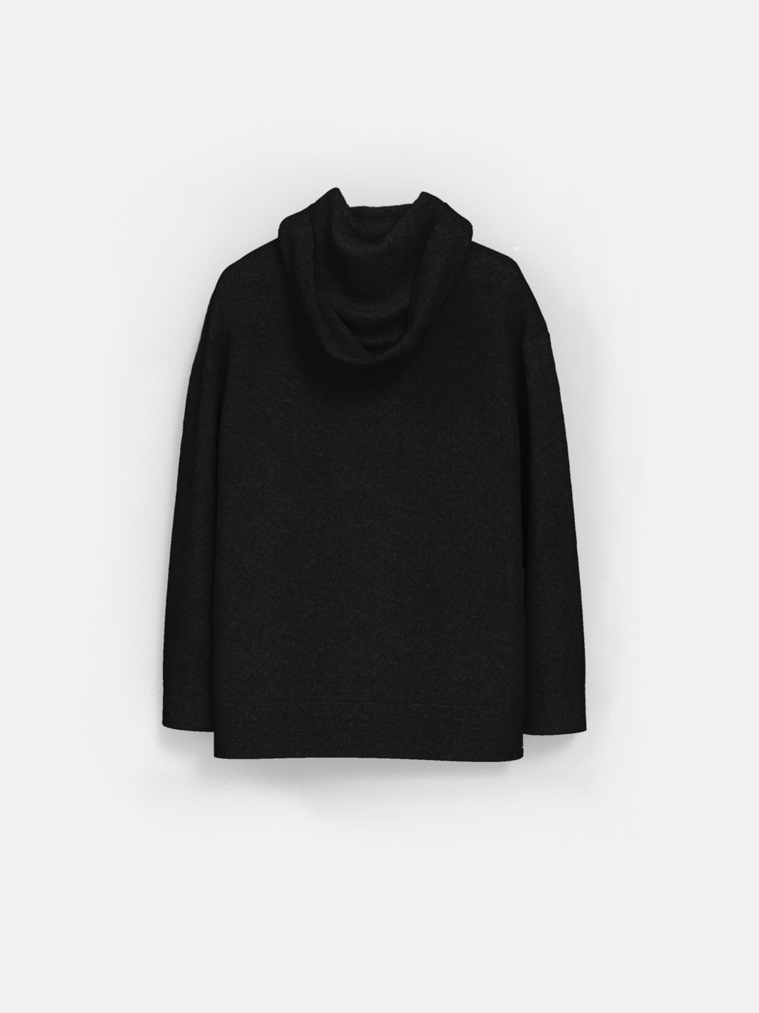 Oversize Basic Hoodie  - Black