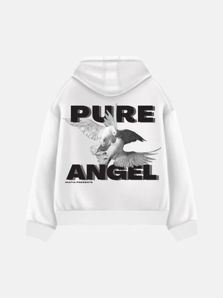 Oversize Pure Angel Hoodie - White