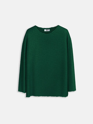 Regular Fit Knit Sweater - Forest Green
