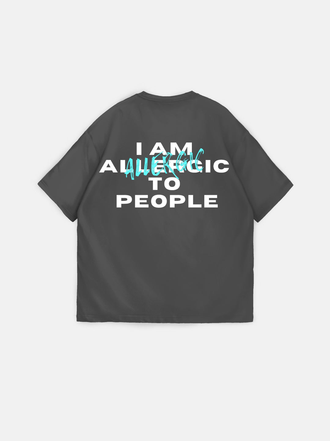 Oversize Allergic T-Shirt - Anthracite