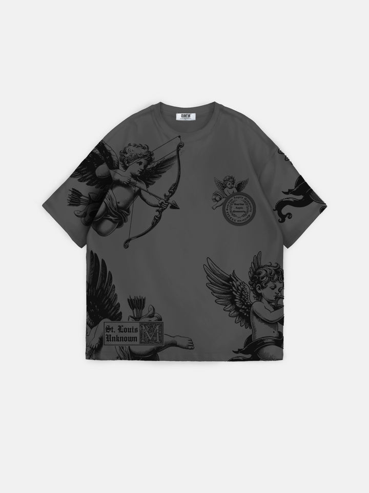 Oversize Guardian Angels T-Shirt - Anthracite