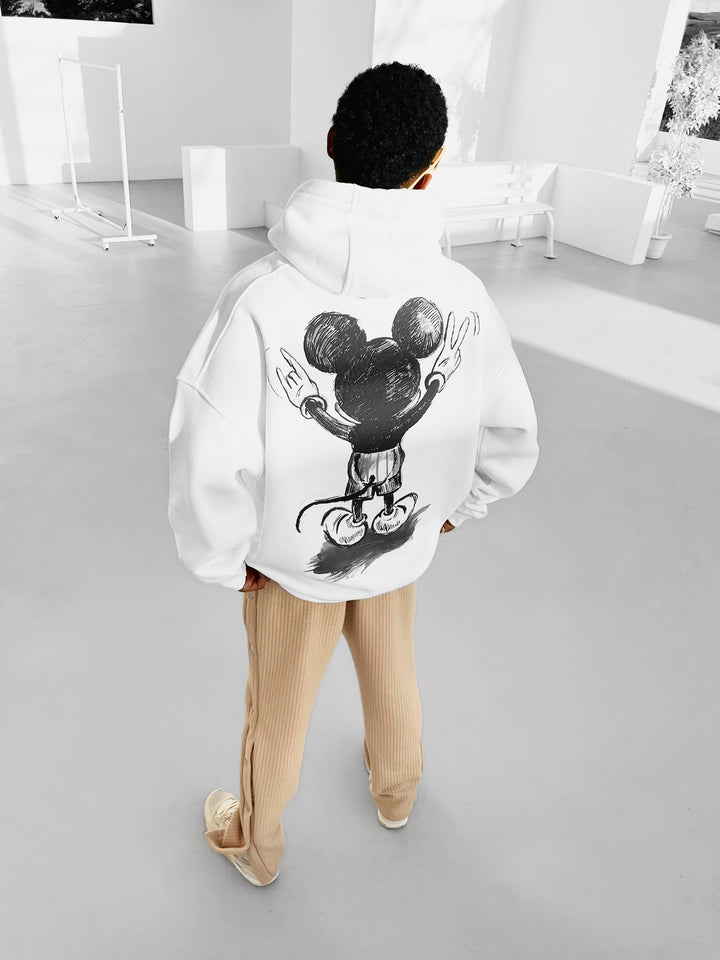 Oversize Mouse Hoodie - White