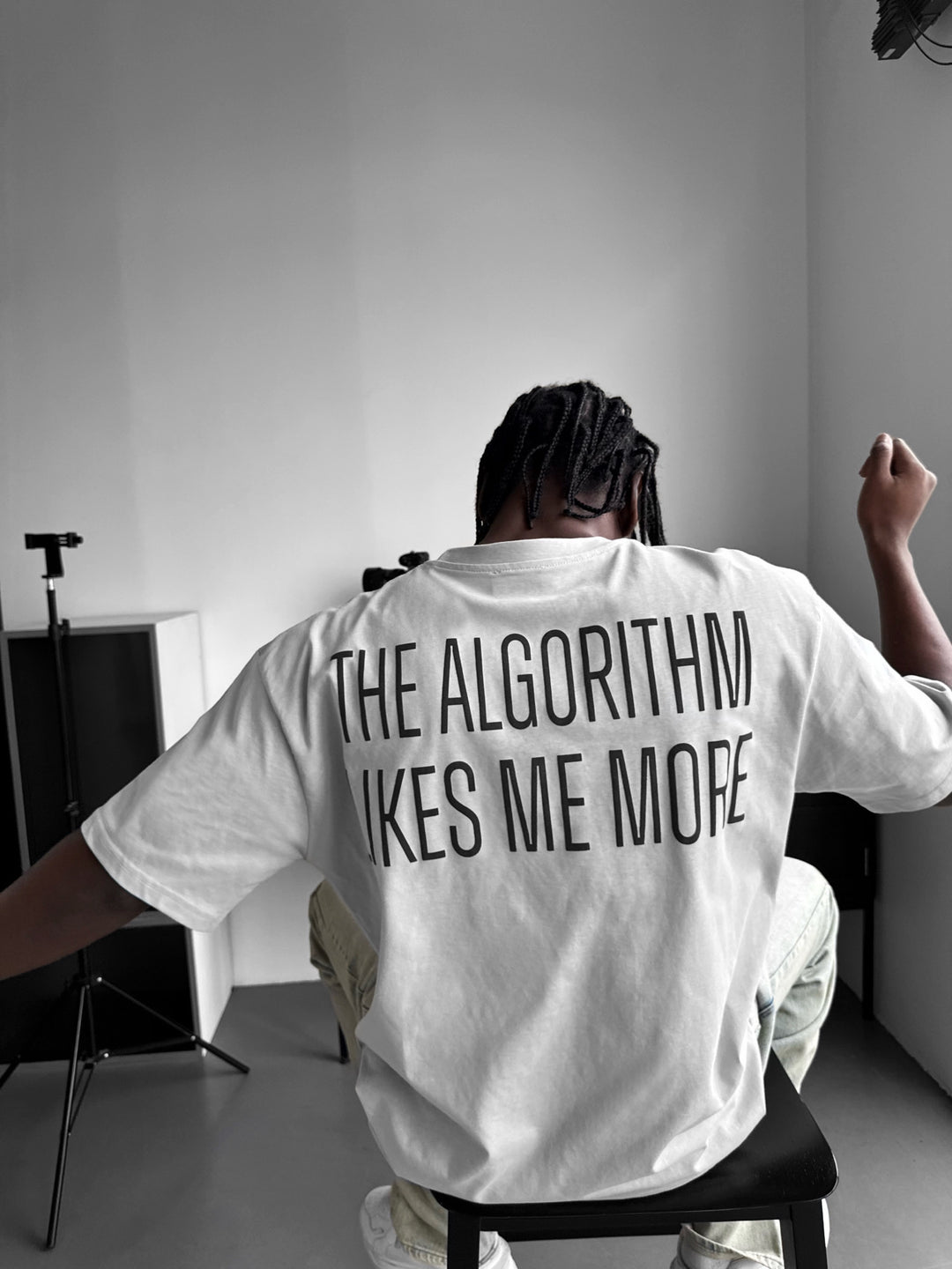 Oversize "Algorithm" T-Shirt - Grey