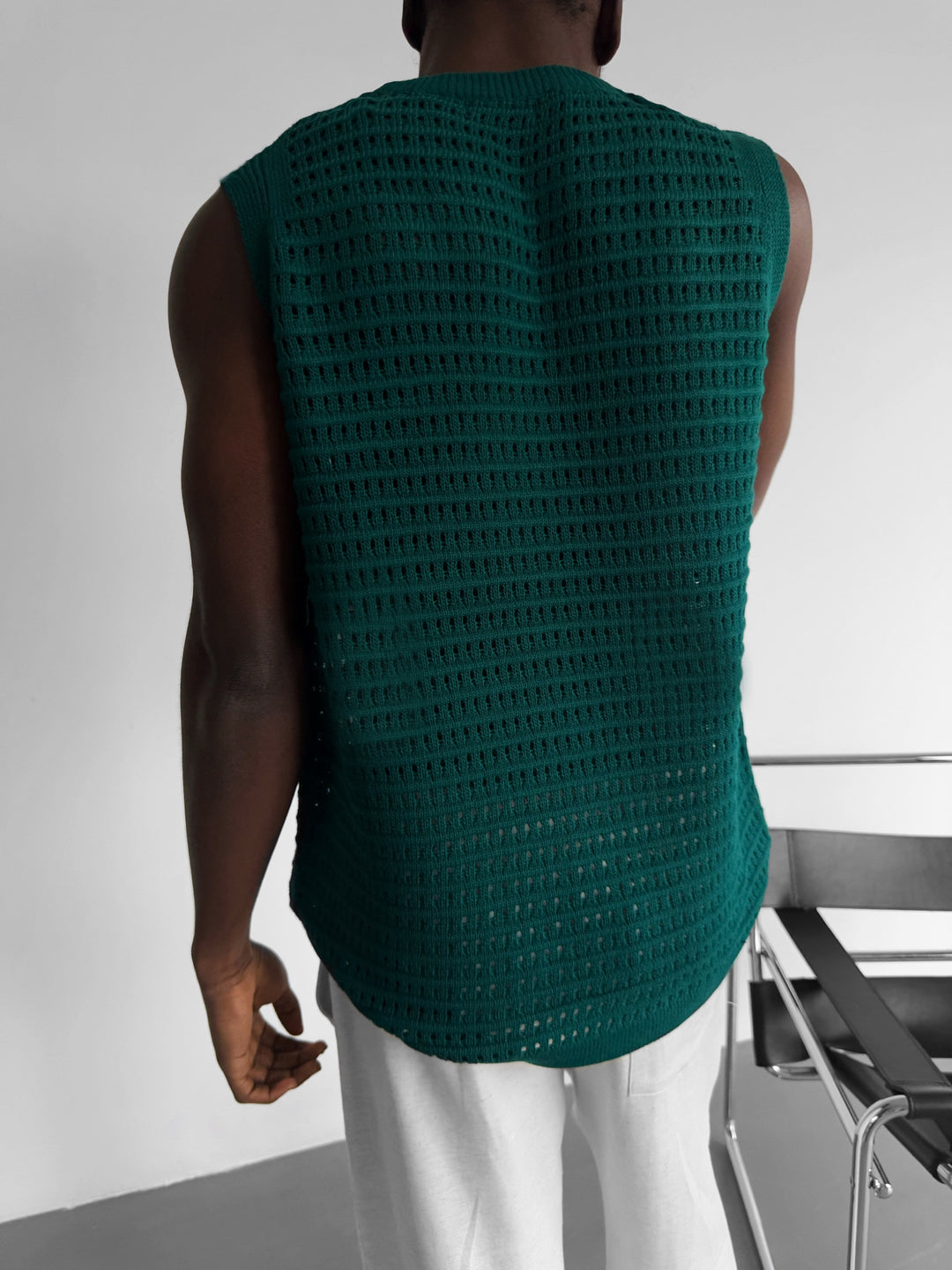 Oversize Grid Tanktop - Green