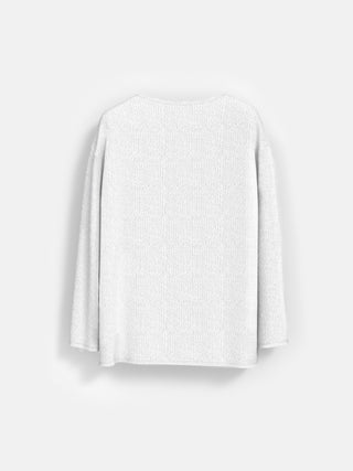 Regular Fit Knit Sweater - Ecru