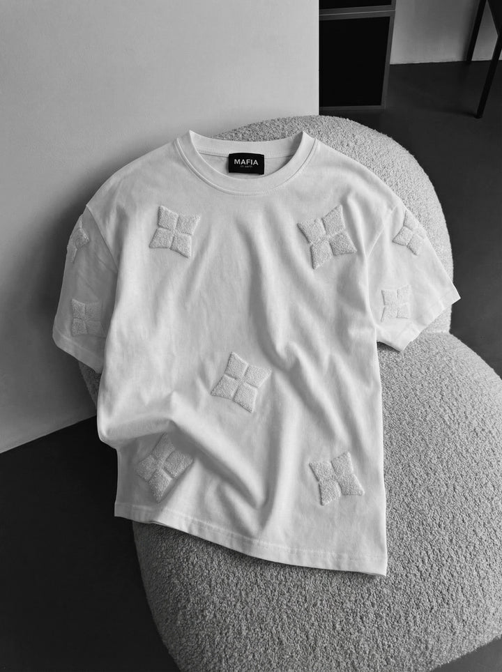 Oversize Detailed T-Shirt - Ecru