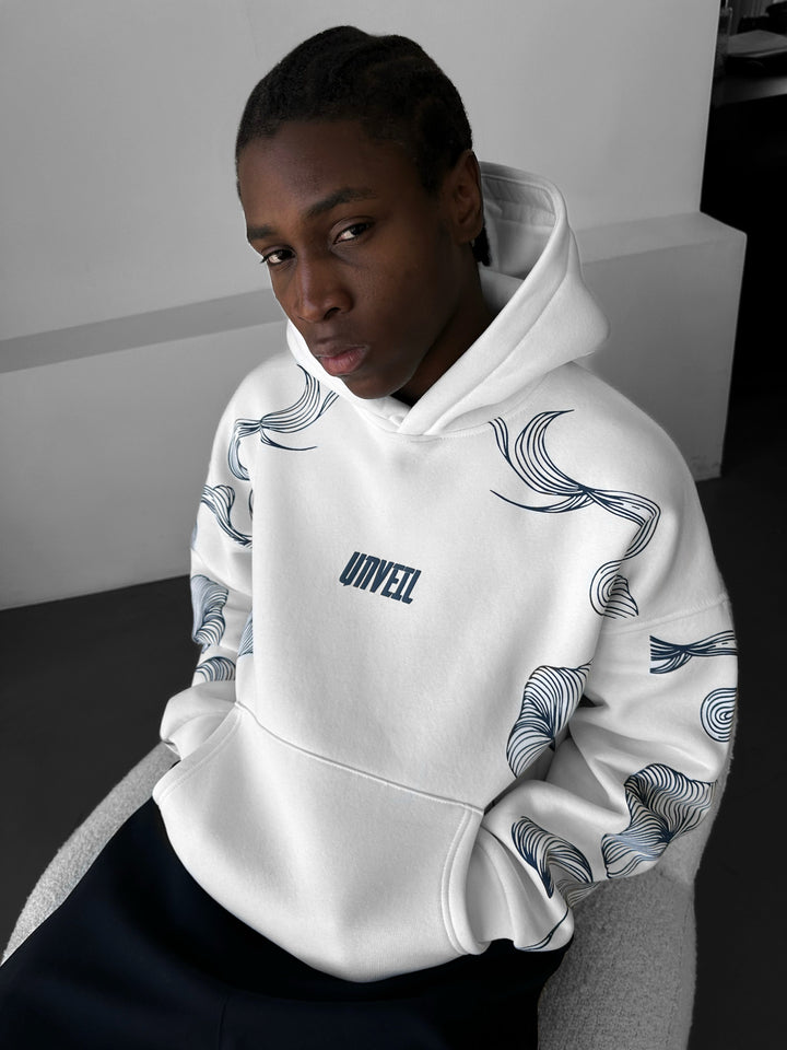 Oversize Unveil Hoodie - Ecru