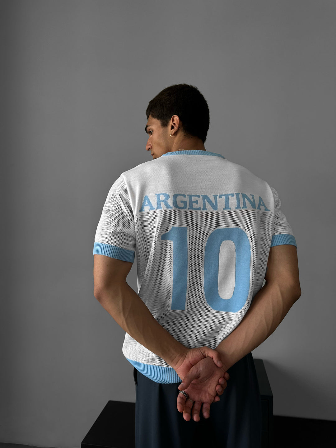 Oversize Argentina Knit T-shirt - White
