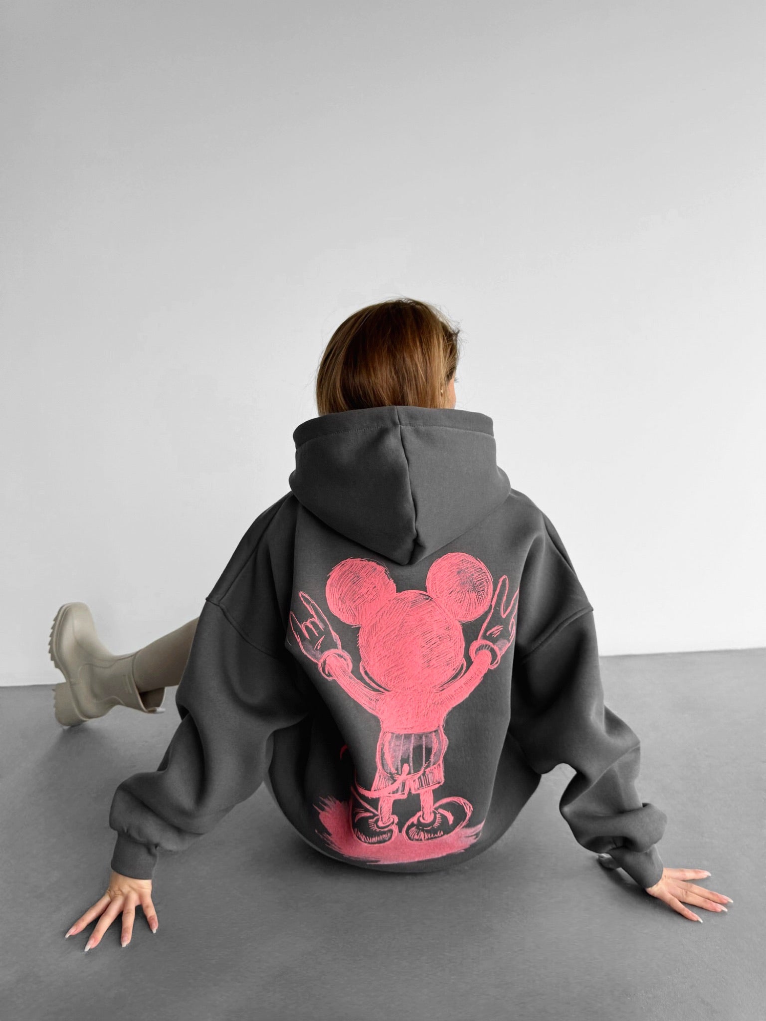 2-tacs × Moonlightgear BAA#1 Hoodie XL Onitsuka Tiger Flame Graphic Hoodie 'Black Off White