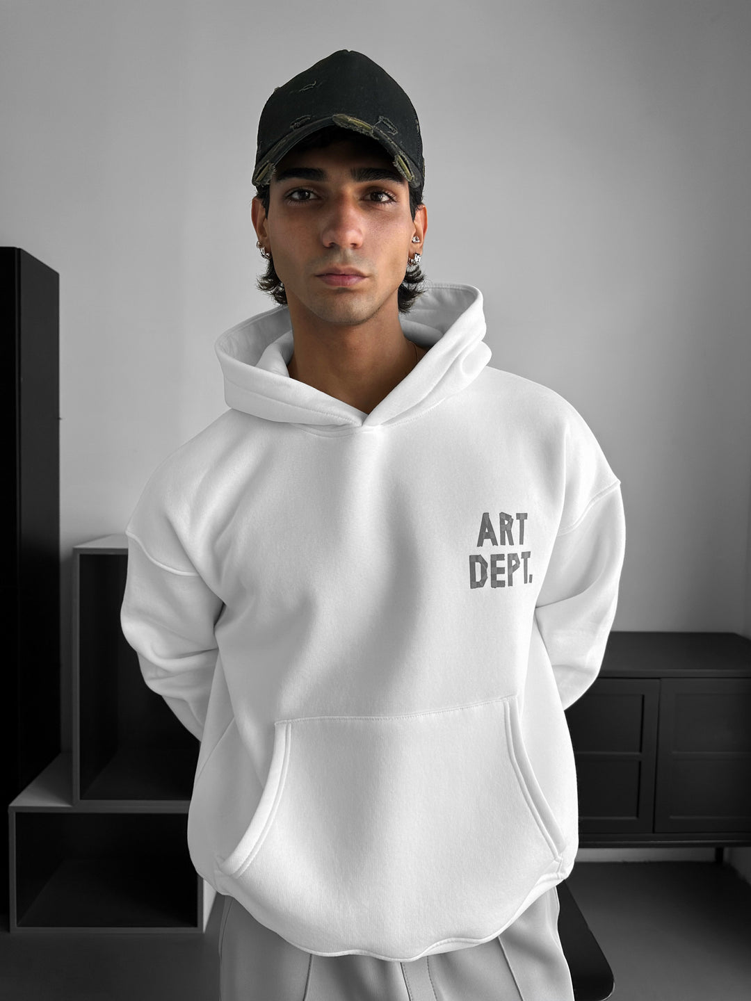 Oversize Art Dept. Hoodie - Ecru
