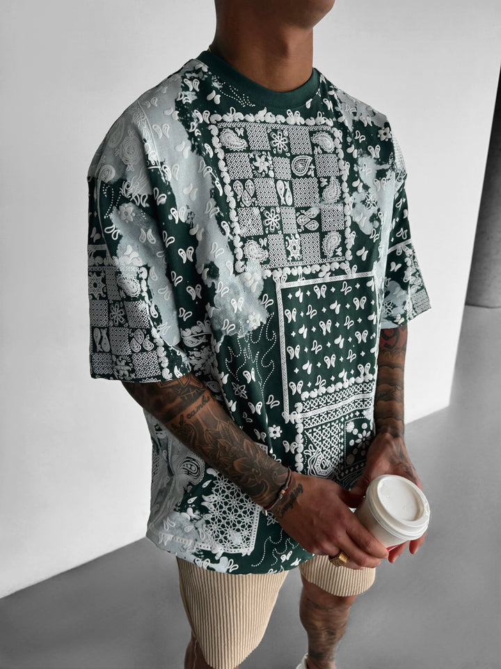 Oversize Carpet T-shirt - Petrol