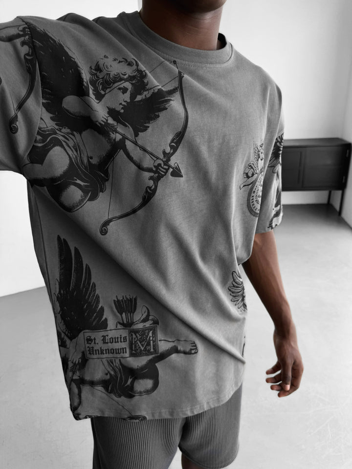 Oversize Guardian Angels T-Shirt - Anthracite