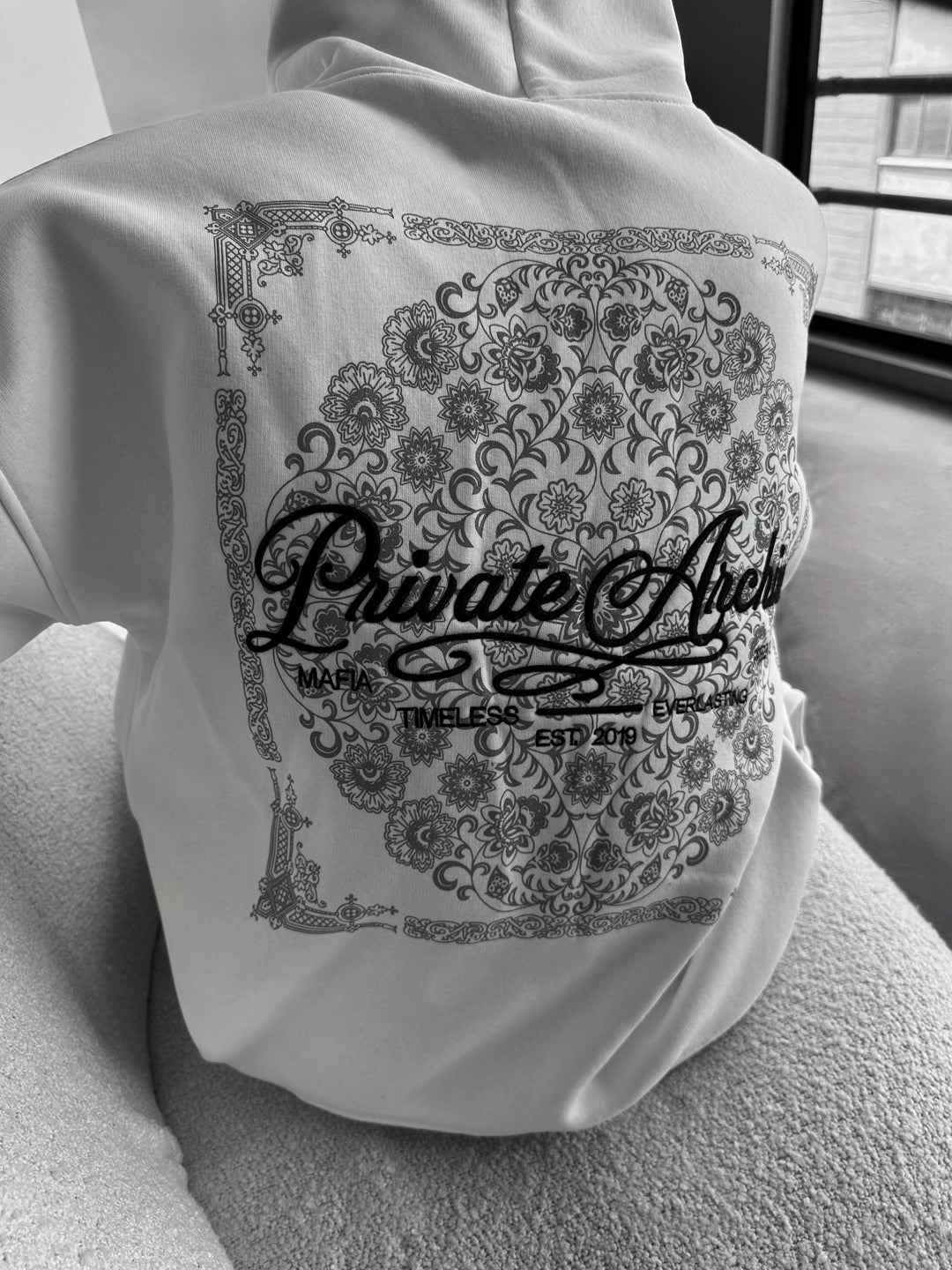 Oversize Private Archive Hoodie - Ecru