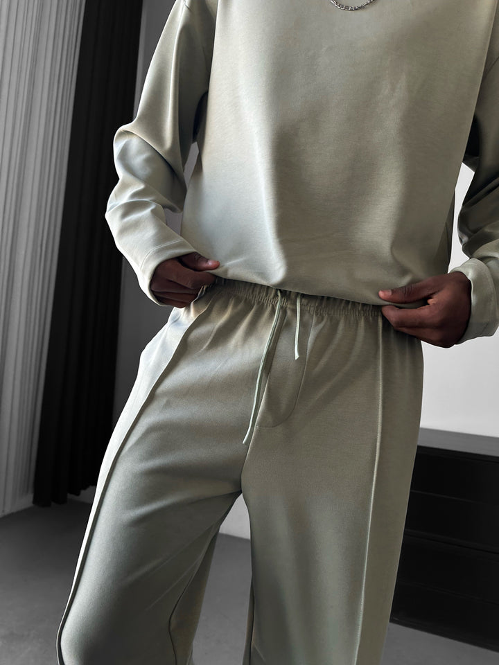 Modal Pleated Trousers - Mint Green