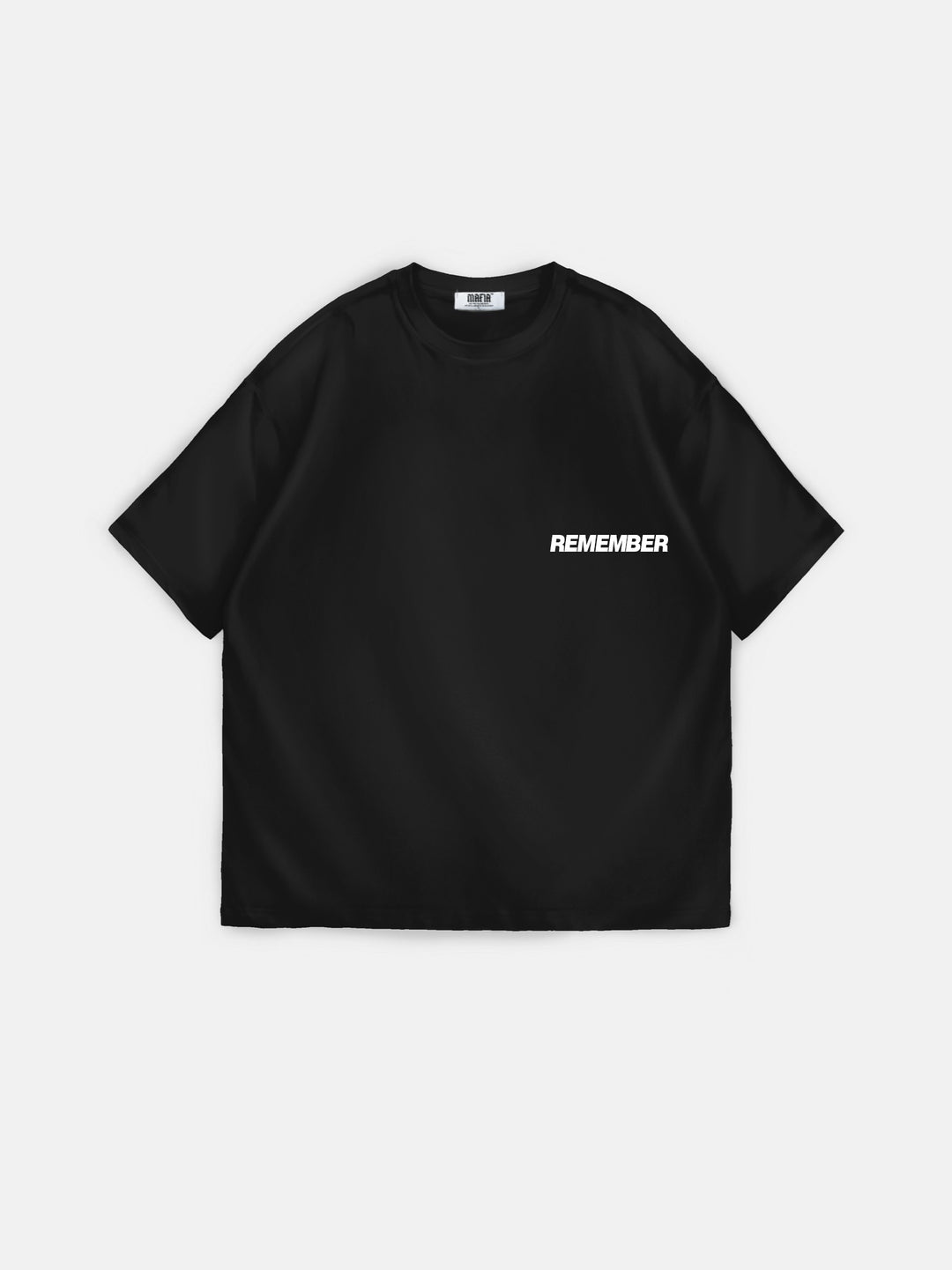 Oversize 'Remember' T-shirt - Black
