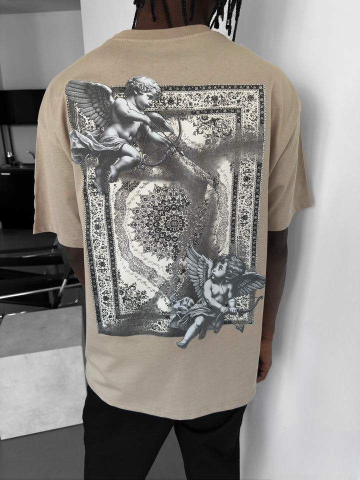 Oversize Carpet Angel T-Shirt - Beige