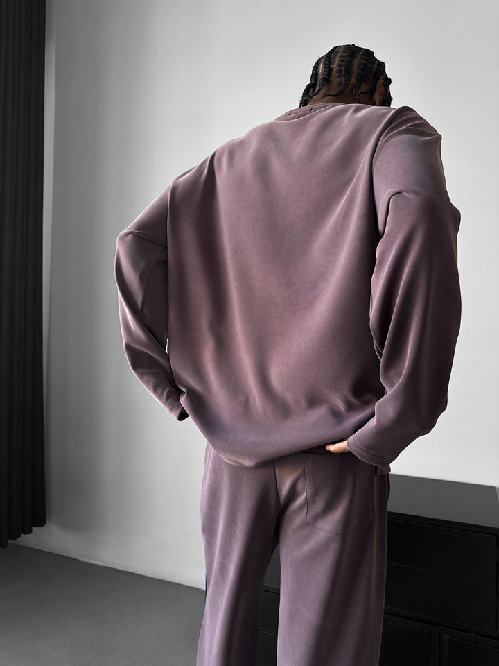 Oversize Modal Sweatshirt - Deauville Mauve