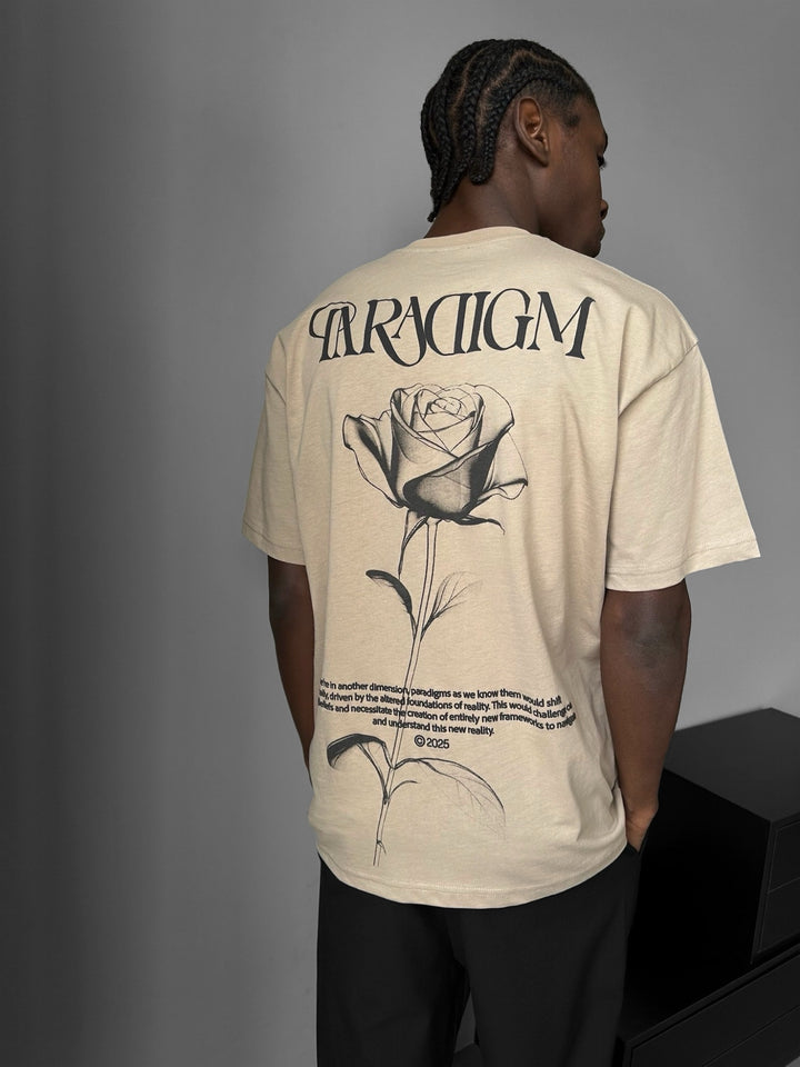 Oversize Paradigm T-Shirt - Beige