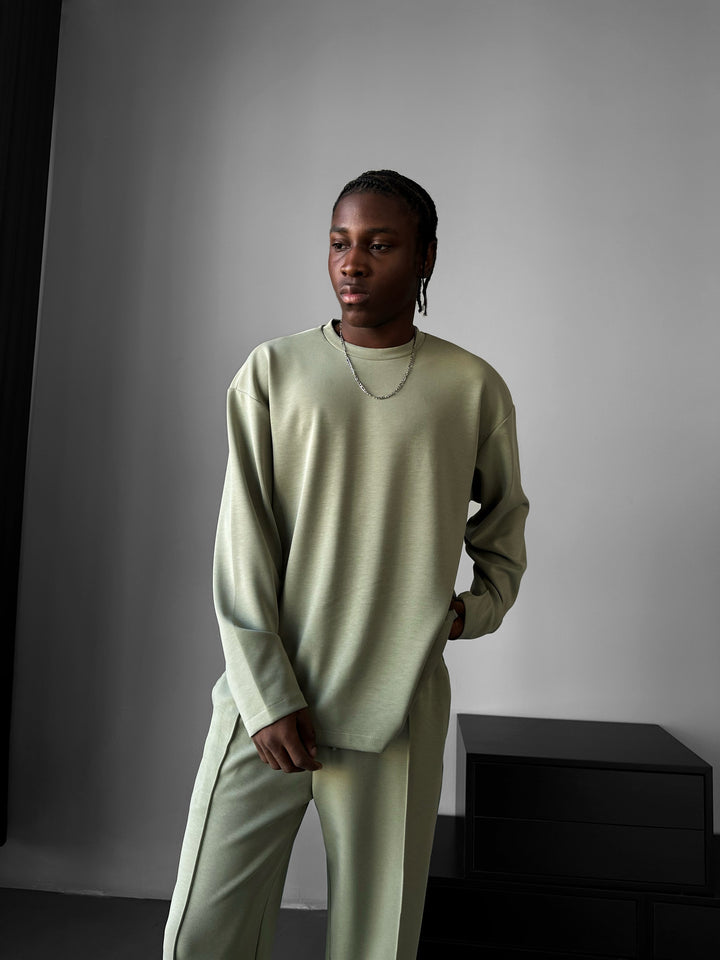 Oversize Modal Sweatshirt - Mint Green