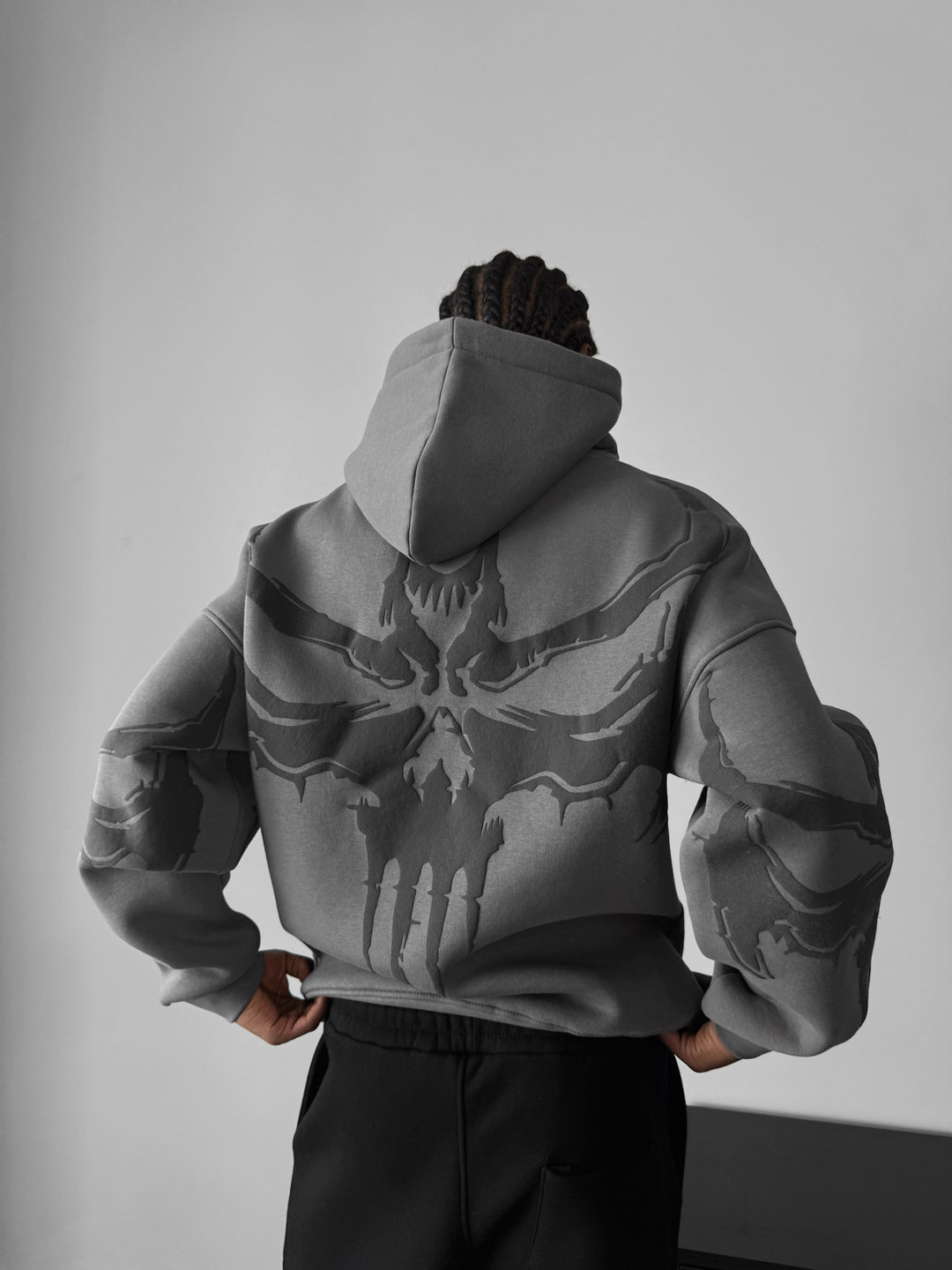 Oversize Ghost Hoodie - Anthracite