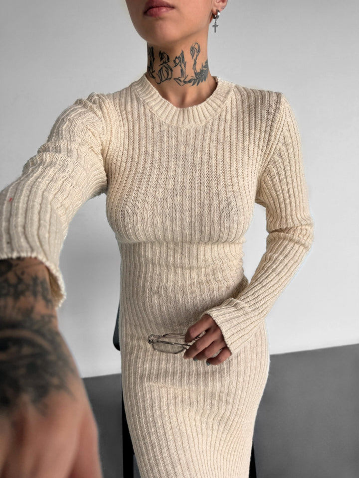 Maxi Knit Dress - Beige