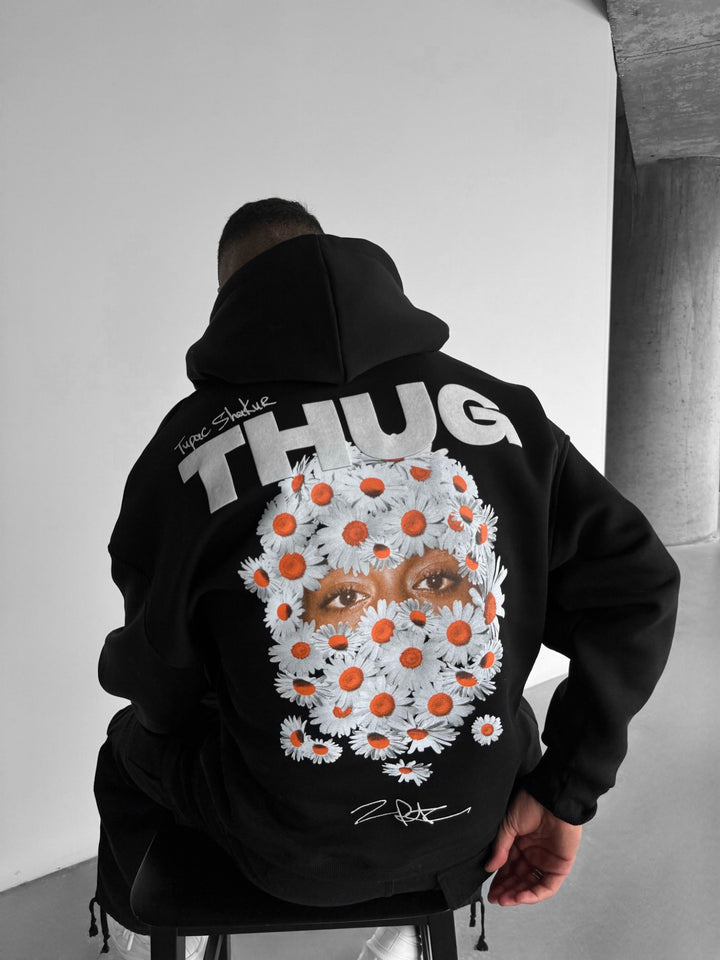 Oversize Thug Hoodie - Black