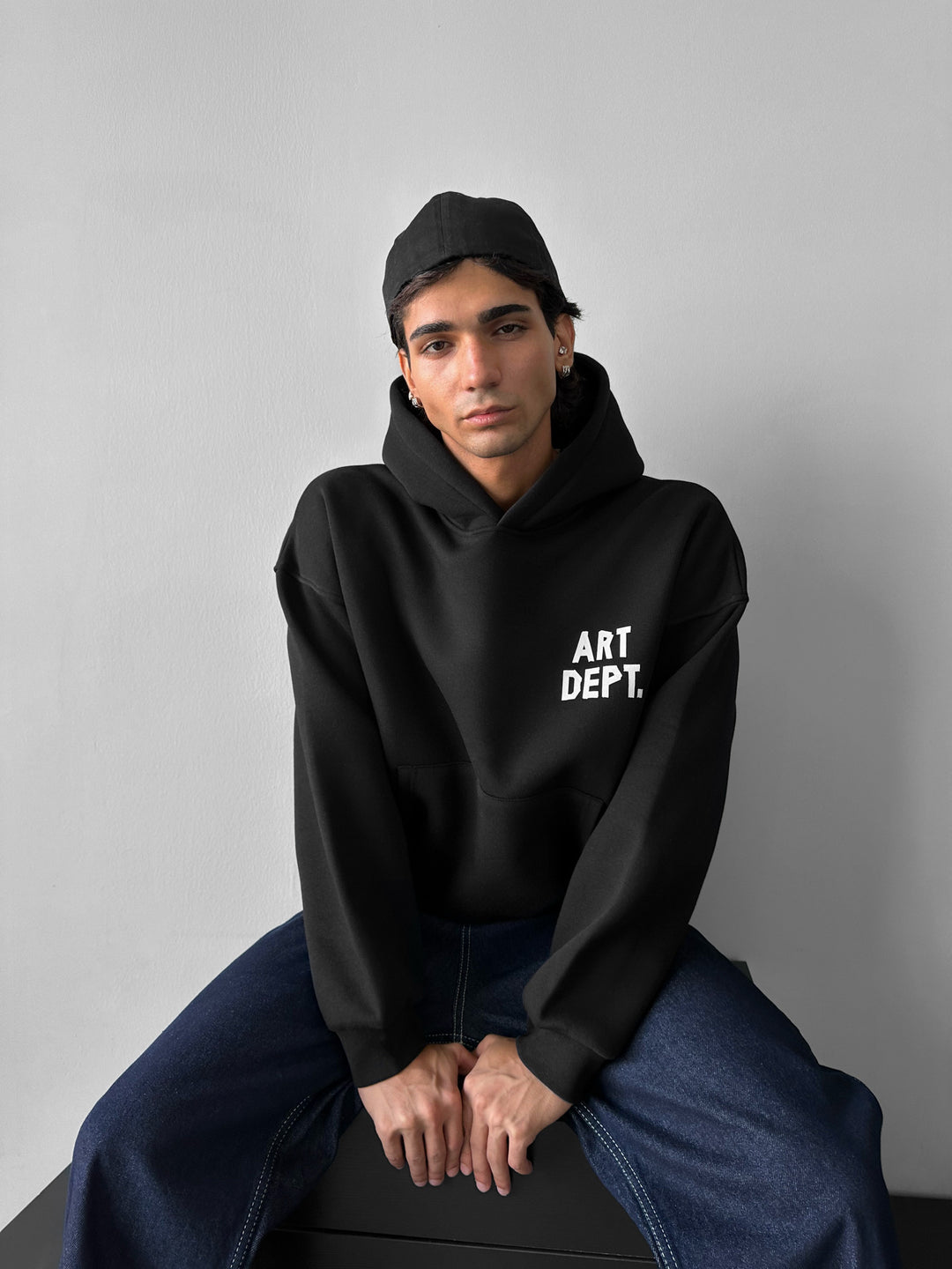 Oversize Art Dept. Hoodie - Black