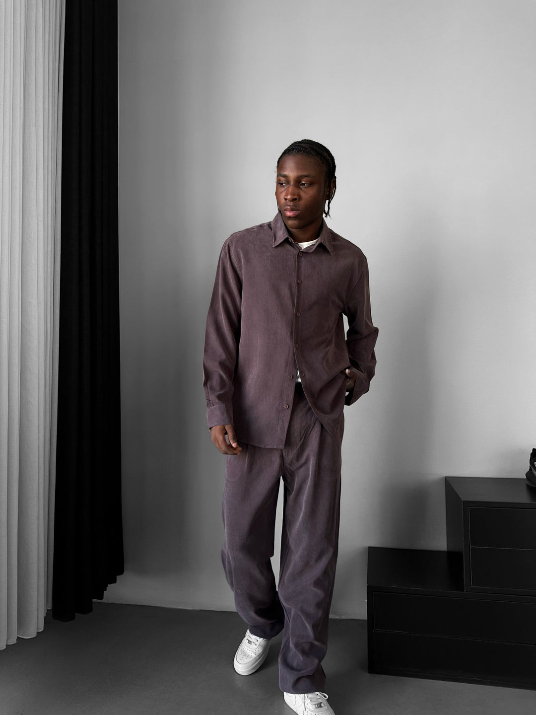 Oversize Tencel Shirt - Deauville Mauve