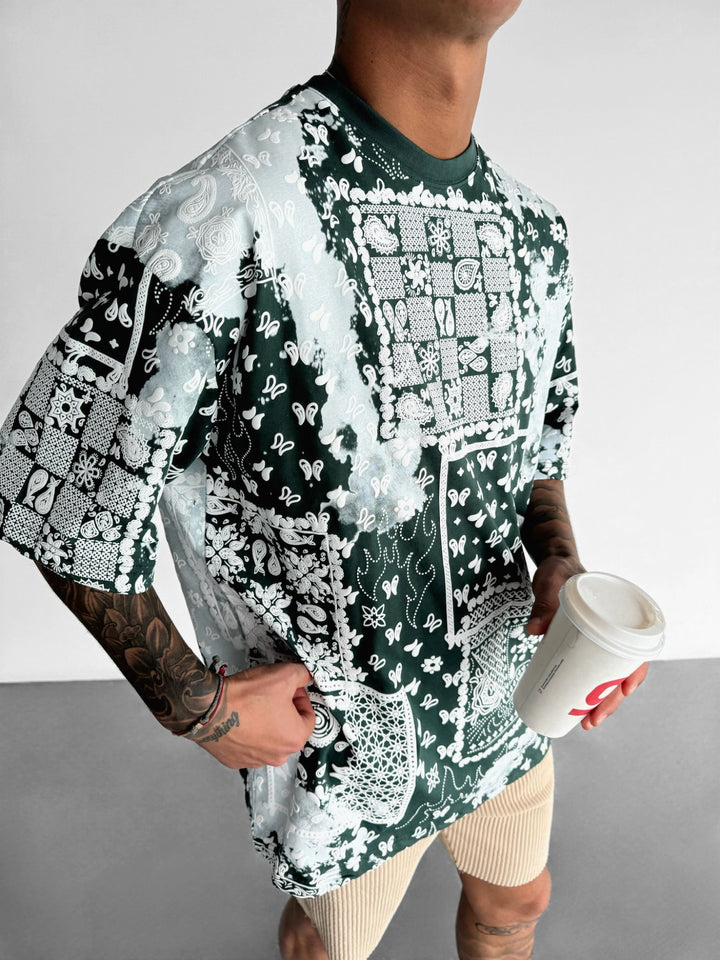 Oversize Carpet T-shirt - Petrol