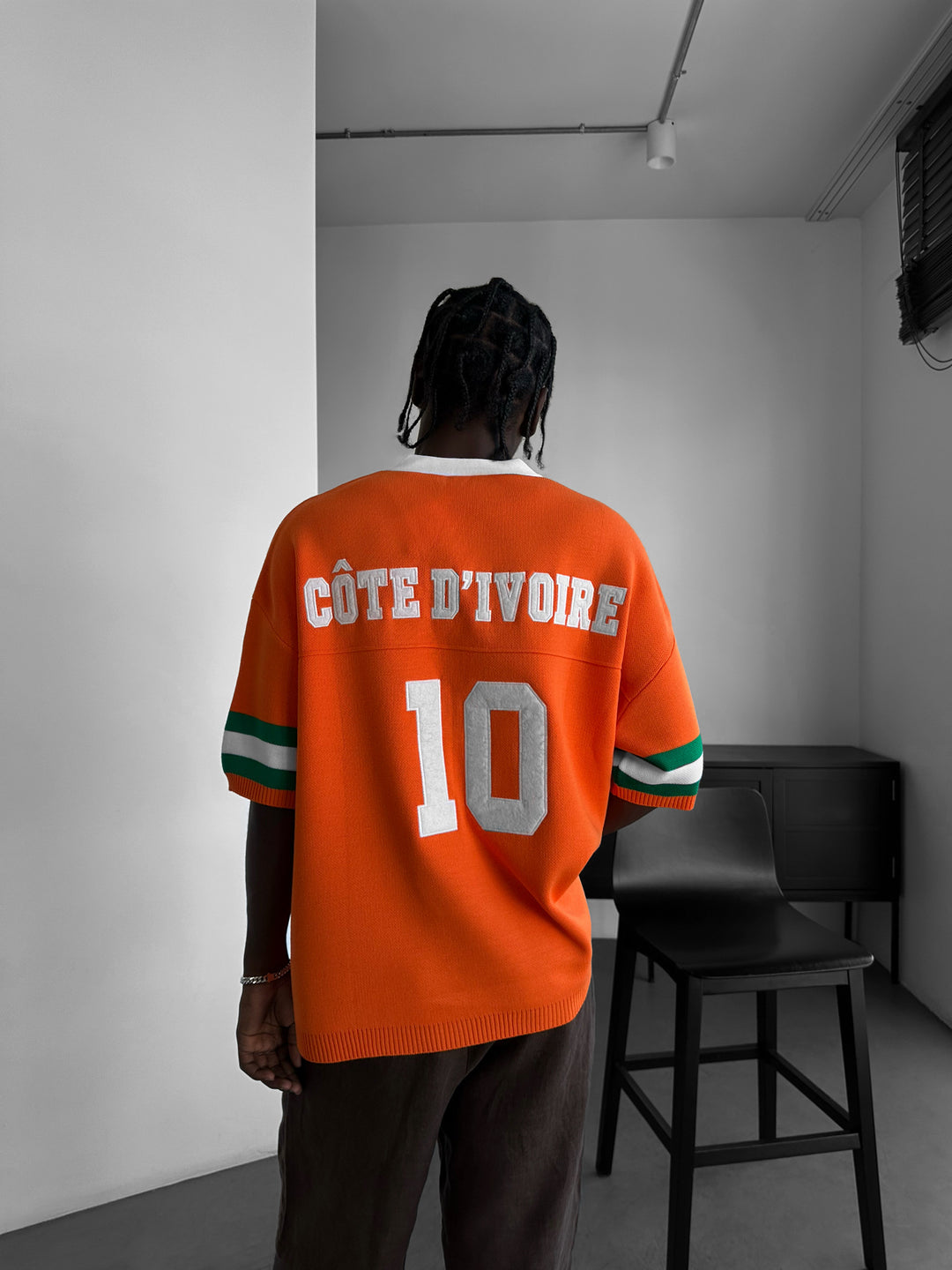 Oversize Côte d’Ivoire Knit T-shirt - Orange