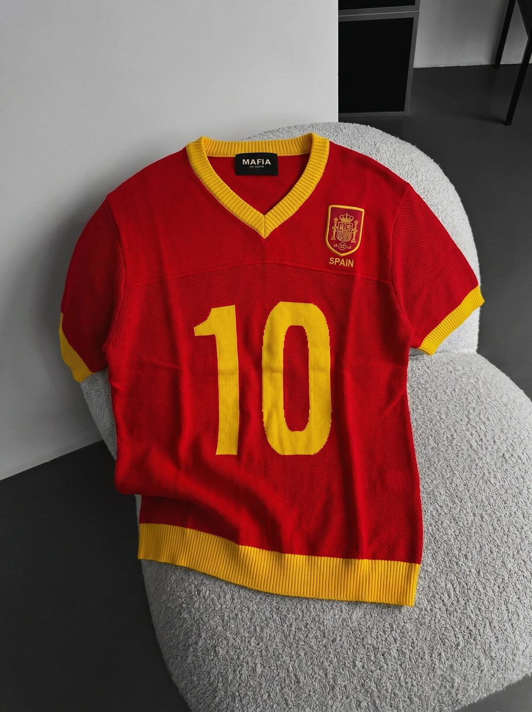 Oversize Spain Knit T-shirt - Red