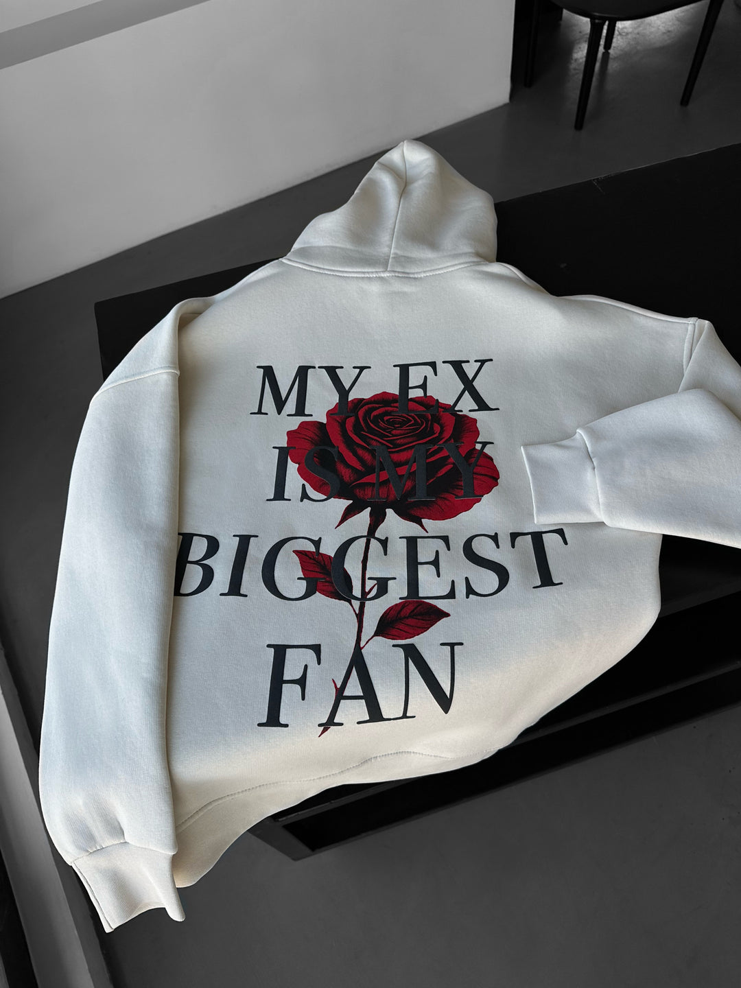 Oversize “EX” Hoodie - Beige