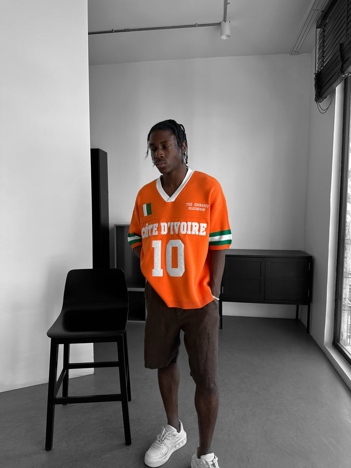 Oversize Côte d’Ivoire Knit T-shirt - Orange