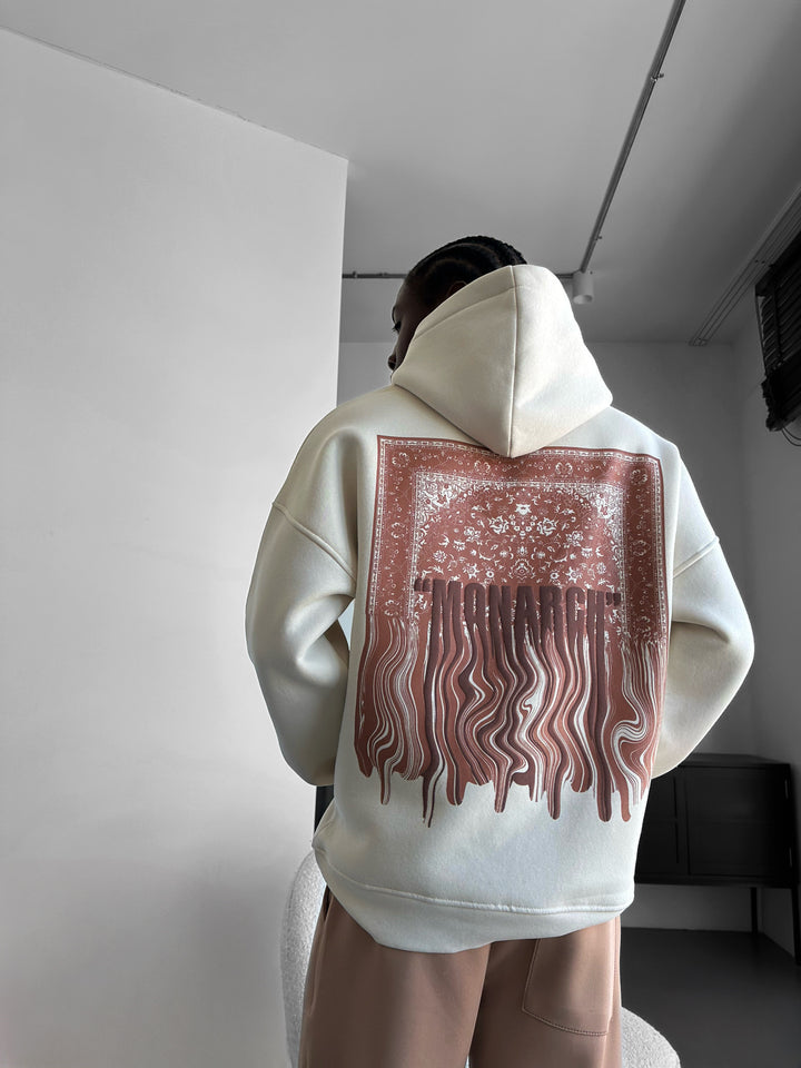 Oversize Monarch Hoodie - Beige