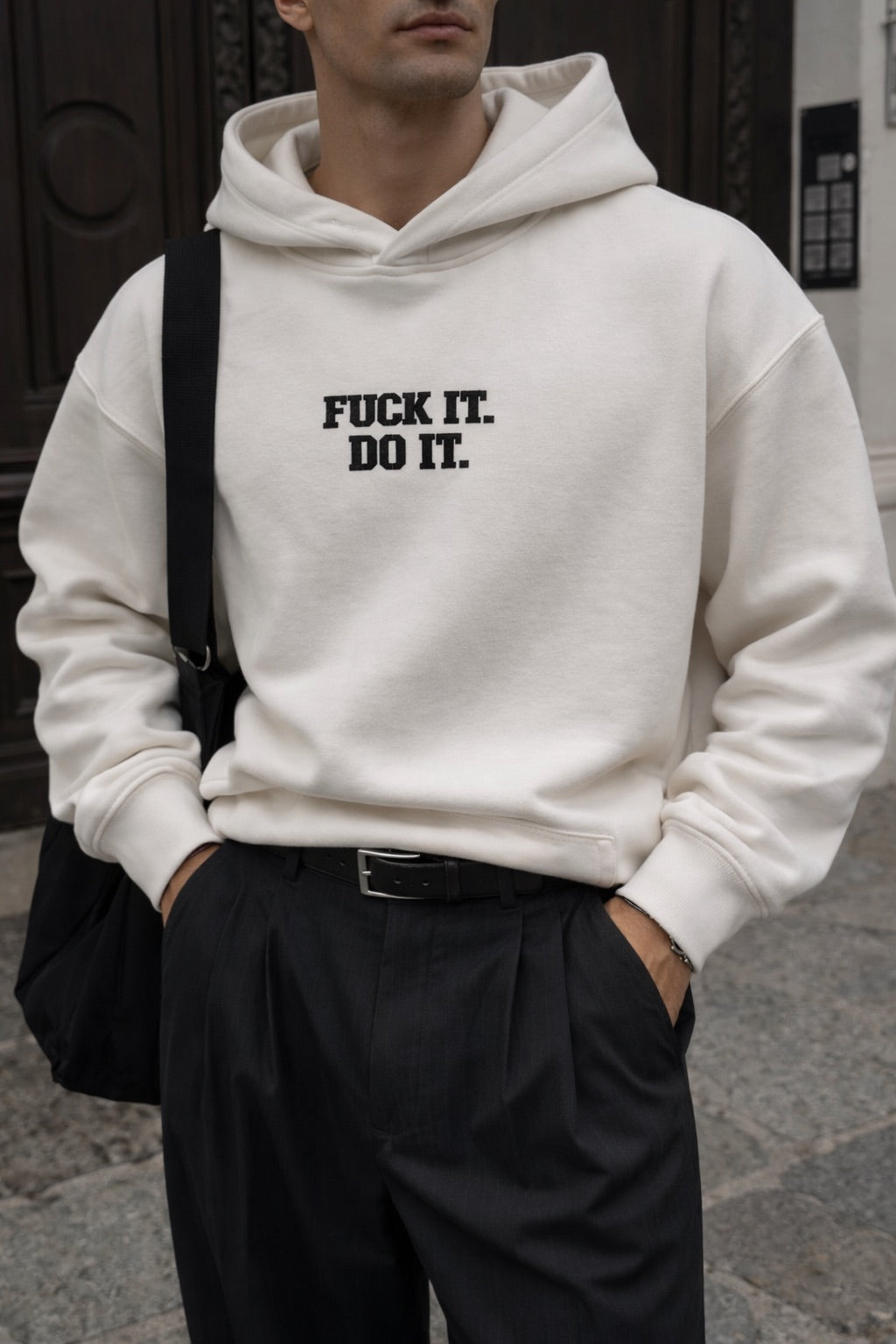 Oversize Do It Hoodie - Ecru