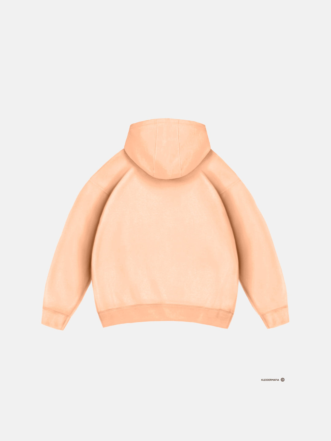 Oversize Basic Hoodie - Peach Fuzz